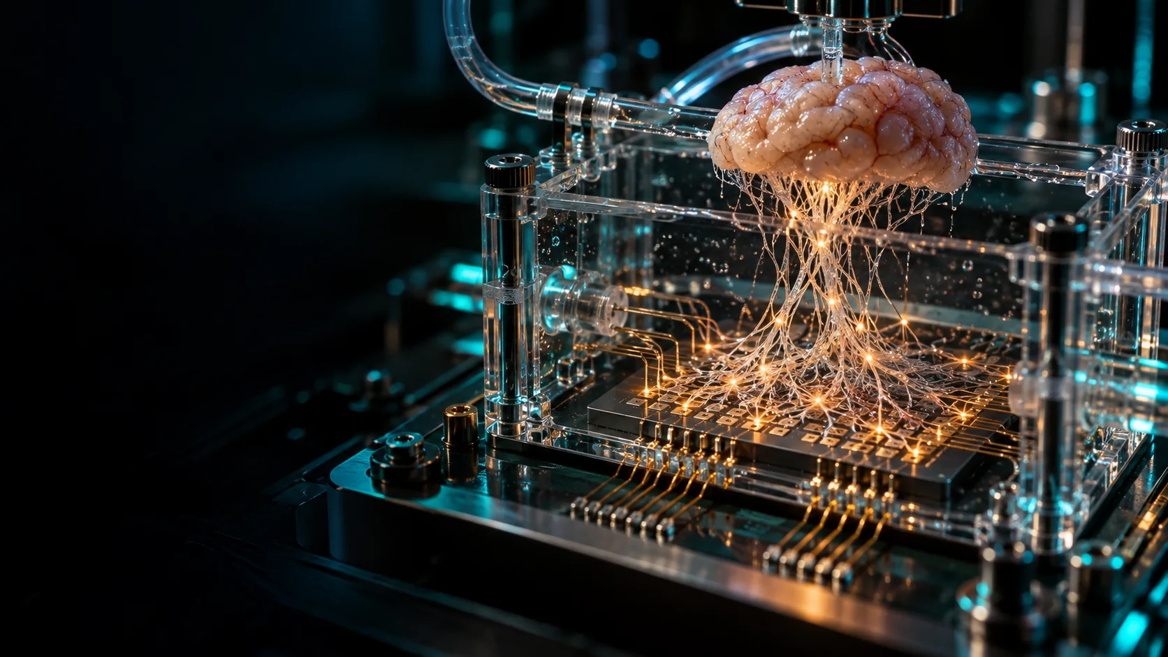 A Living Network on a Chip
